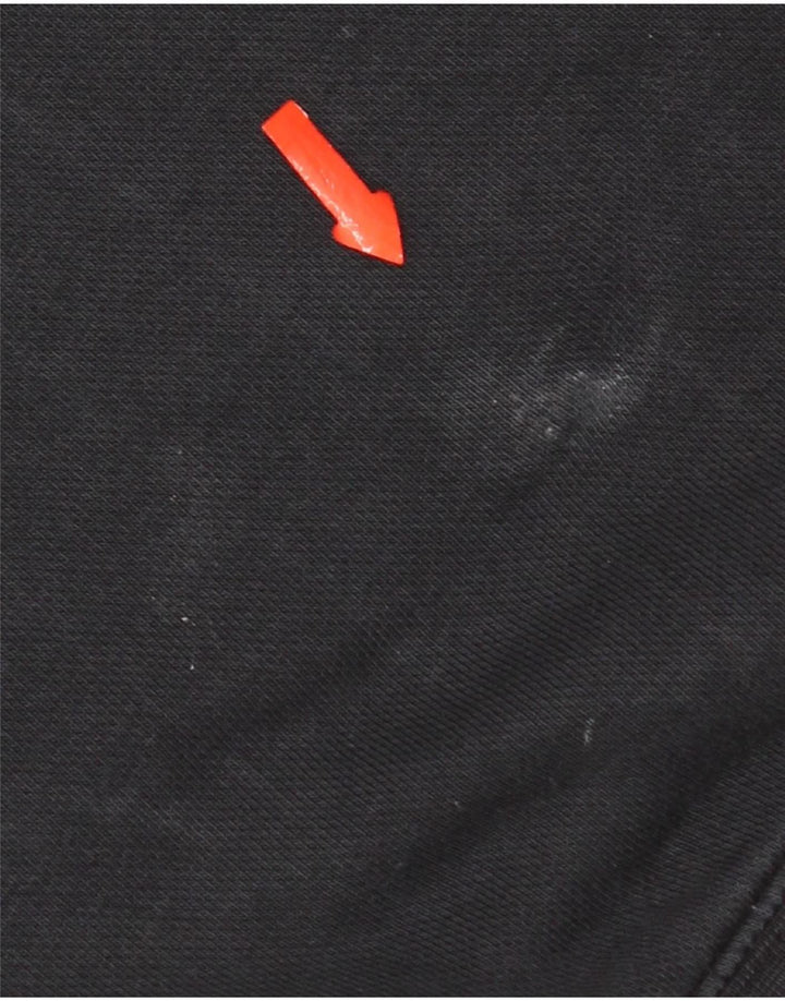 Nike masculino gráfico moletom com capuz médio algodão preto