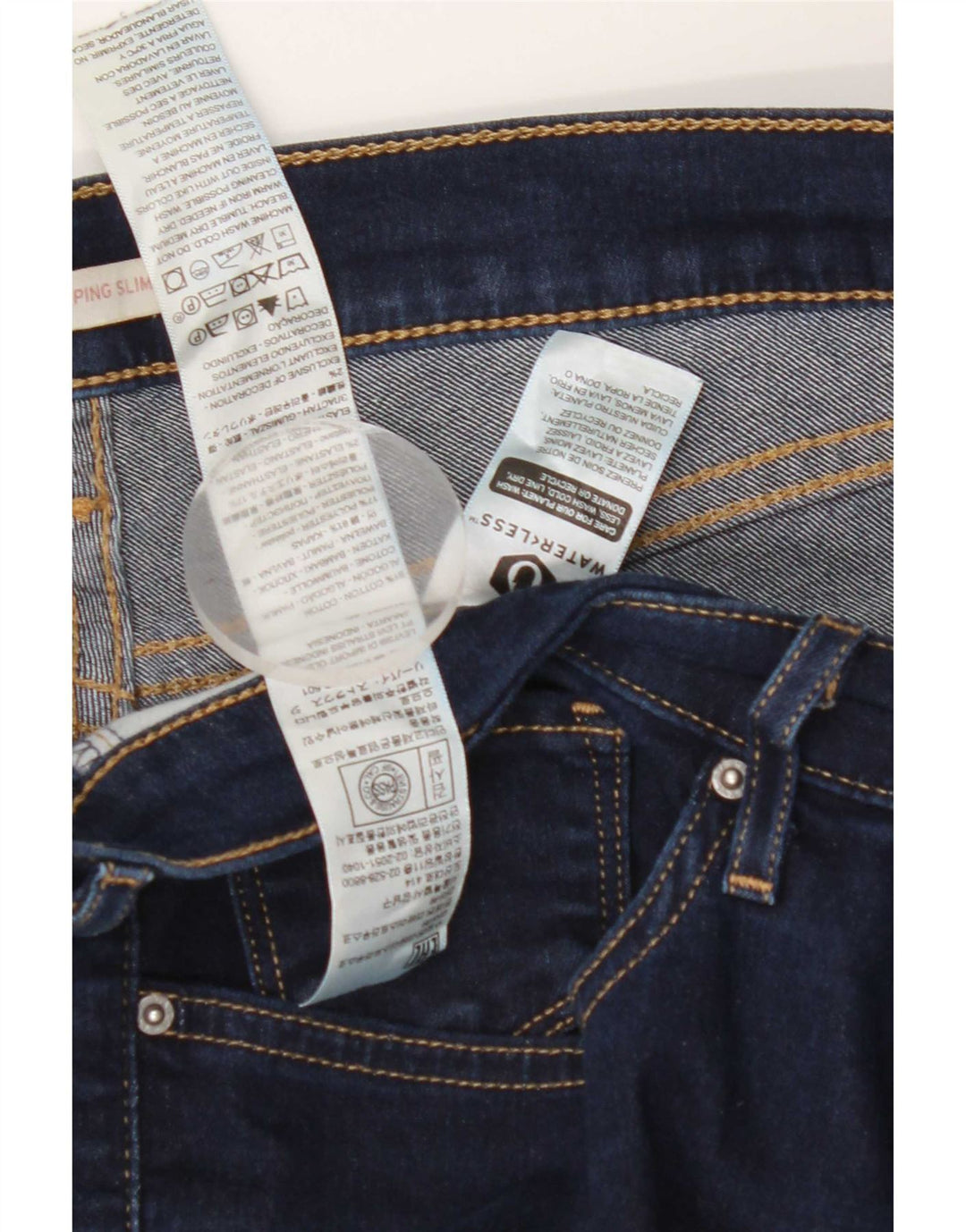Calça jeans feminina Levi's 312 Shaping Slim W32 L30 azul algodão