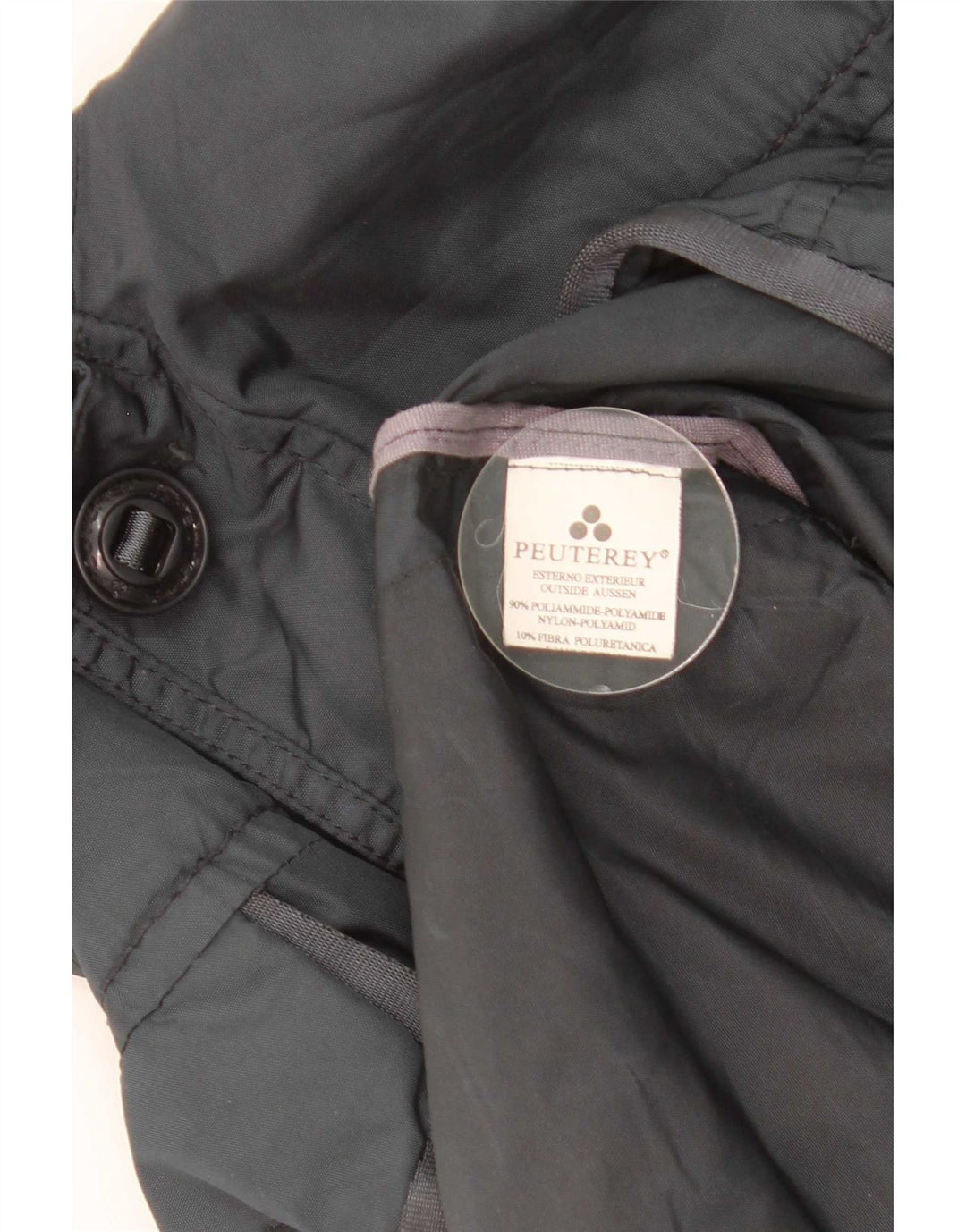Jaqueta utilitária masculina PEUTEREY UK 40 grande poliamida cinza