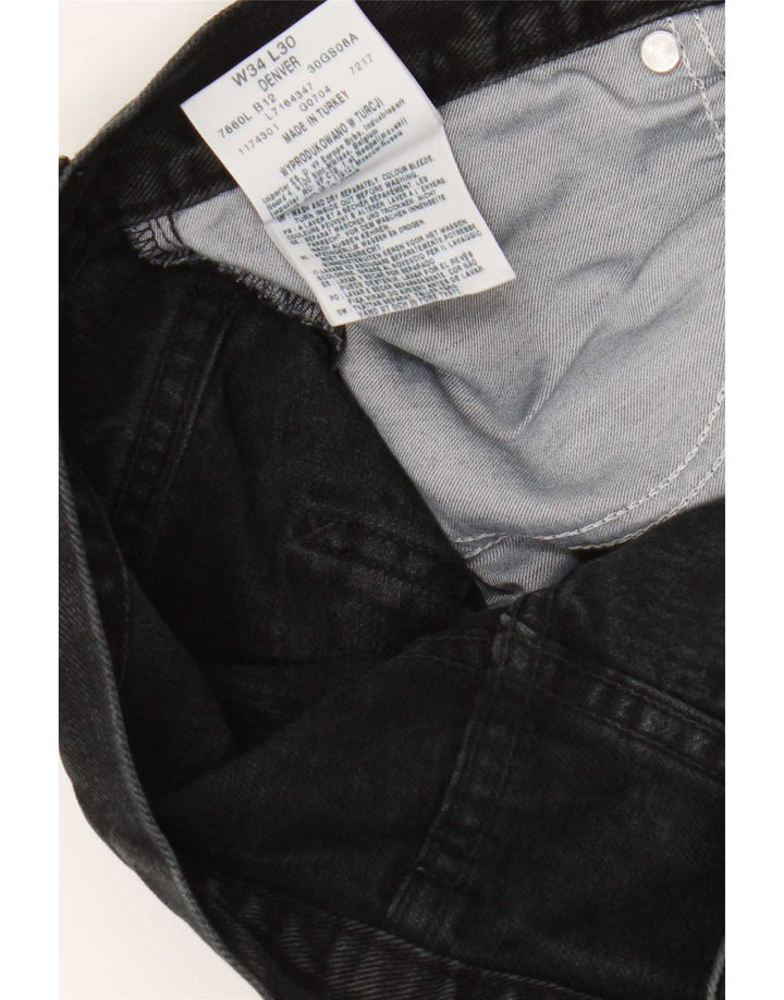 Lee Mens Denver Bootcut Jeans W34 L30 Algodão Preto