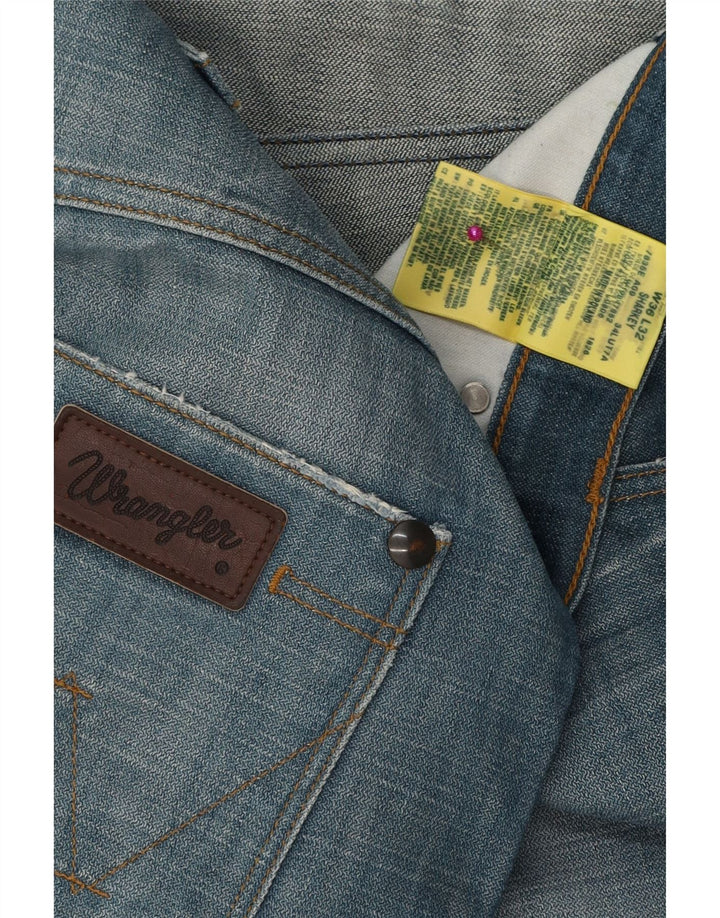 Wrangler Masculino Sharkey Bootcut Jeans W36 L32 Azul Algodão