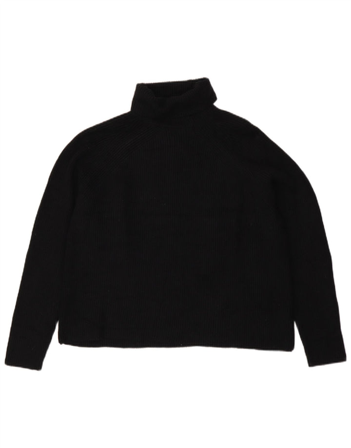 Suéter feminino Marks & Spencer com gola redonda Reino Unido 16 grande viscose preta
