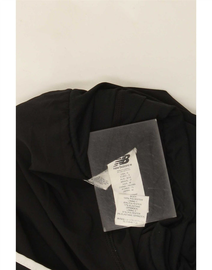 Shorts esportivos femininos New Balance UK 8 poliéster preto pequeno