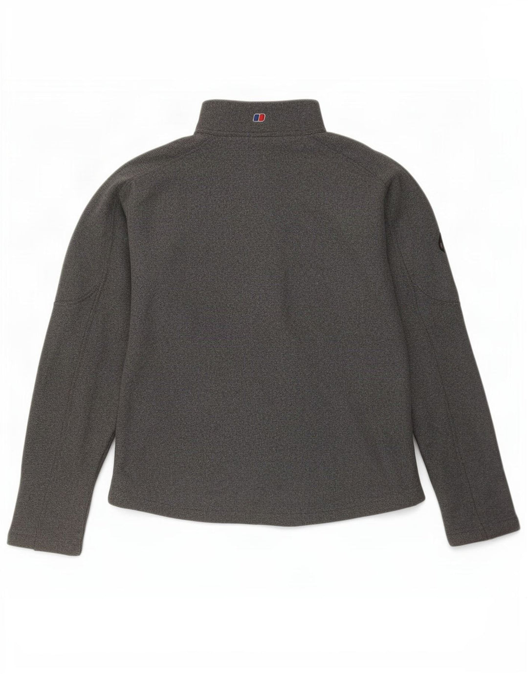 Berghaus Suéter feminino com zíper e gola em poliéster UK 12 cinza médio