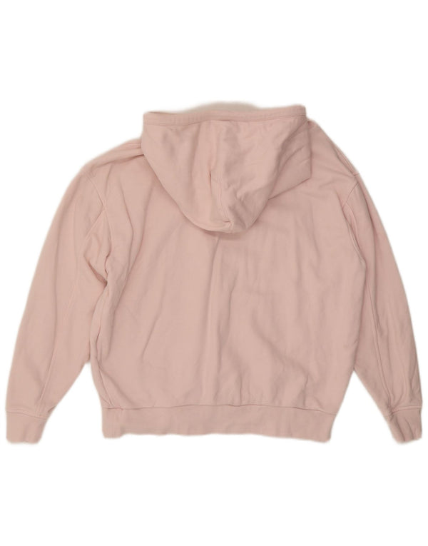 Suéter com capuz feminino Levi's Relaxed Fit UK 6 XS algodão rosa