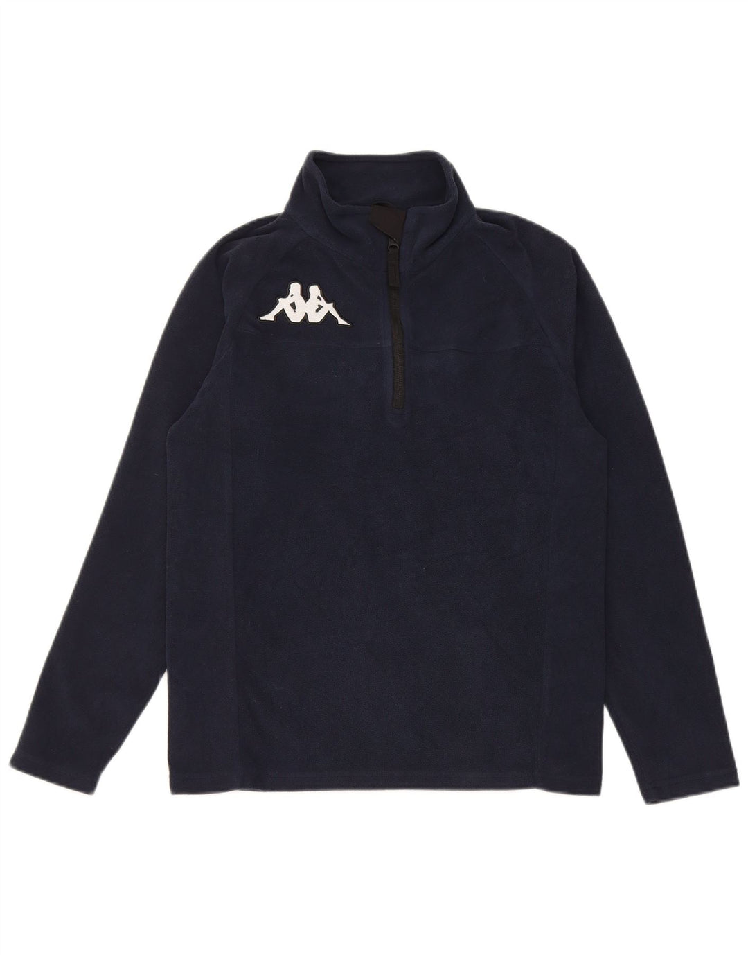 Suéter Kappa Boys Zip Neck Fleece 13-14 Anos Azul Marinho Poliéster