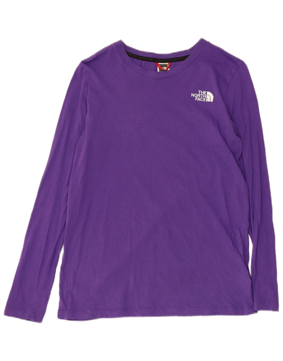 THE NORTH FACE Top gráfico feminino manga comprida Reino Unido 10 algodão roxo pequeno