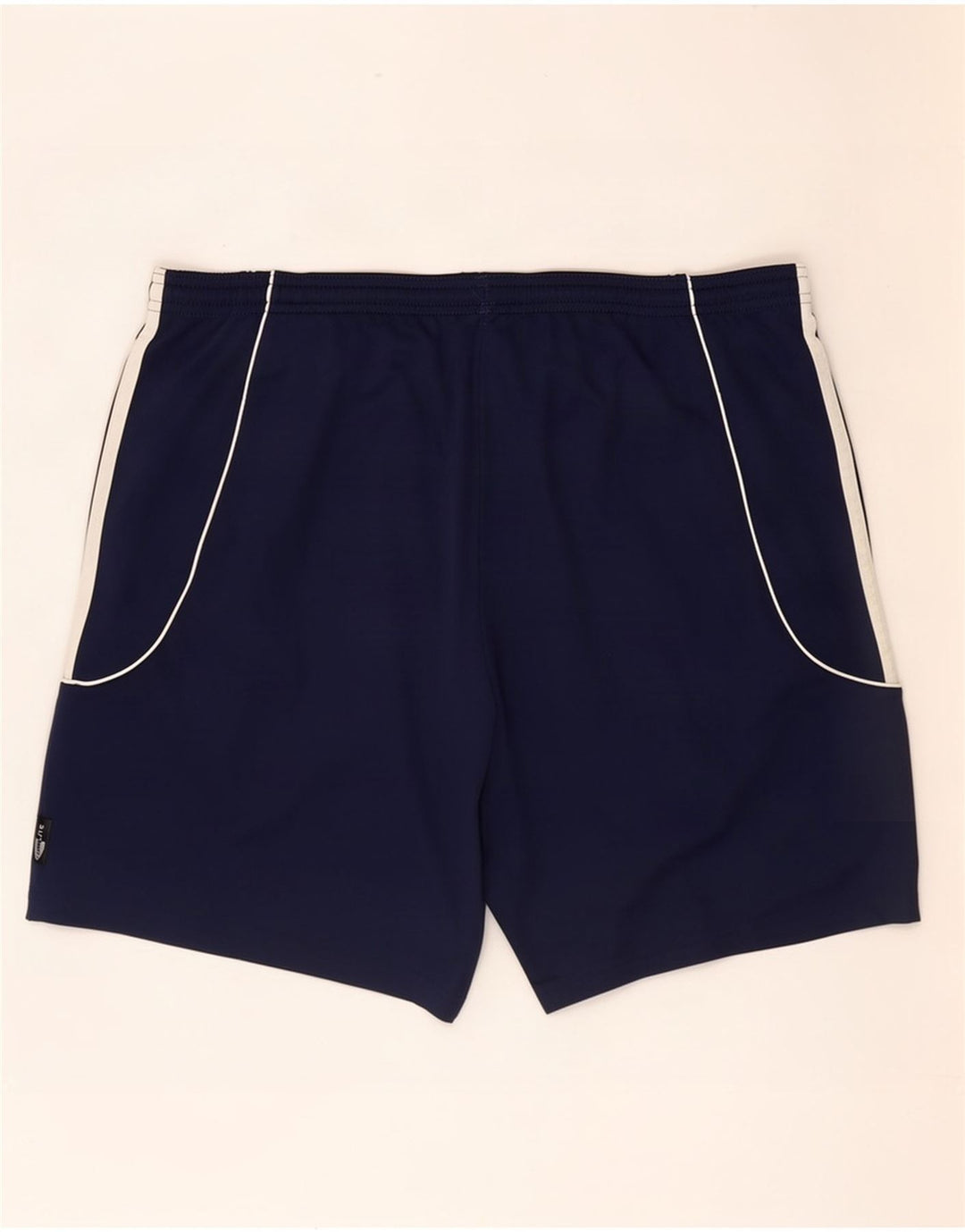 Shorts esportivos gráficos masculinos Adidas Climalite grandes poliéster azul marinho