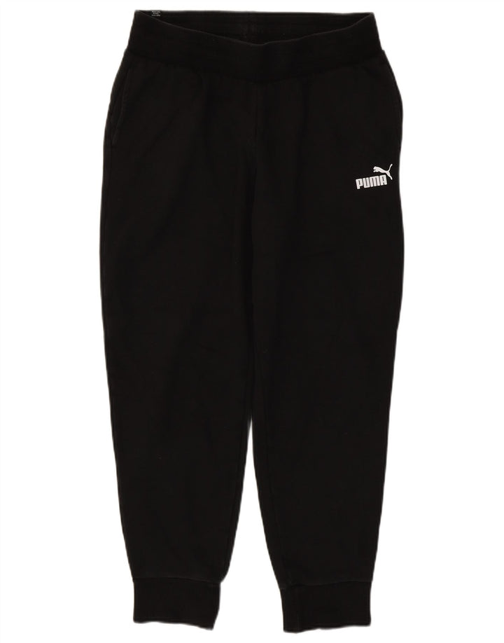 Calça de treino masculina Puma Joggers médio algodão preto