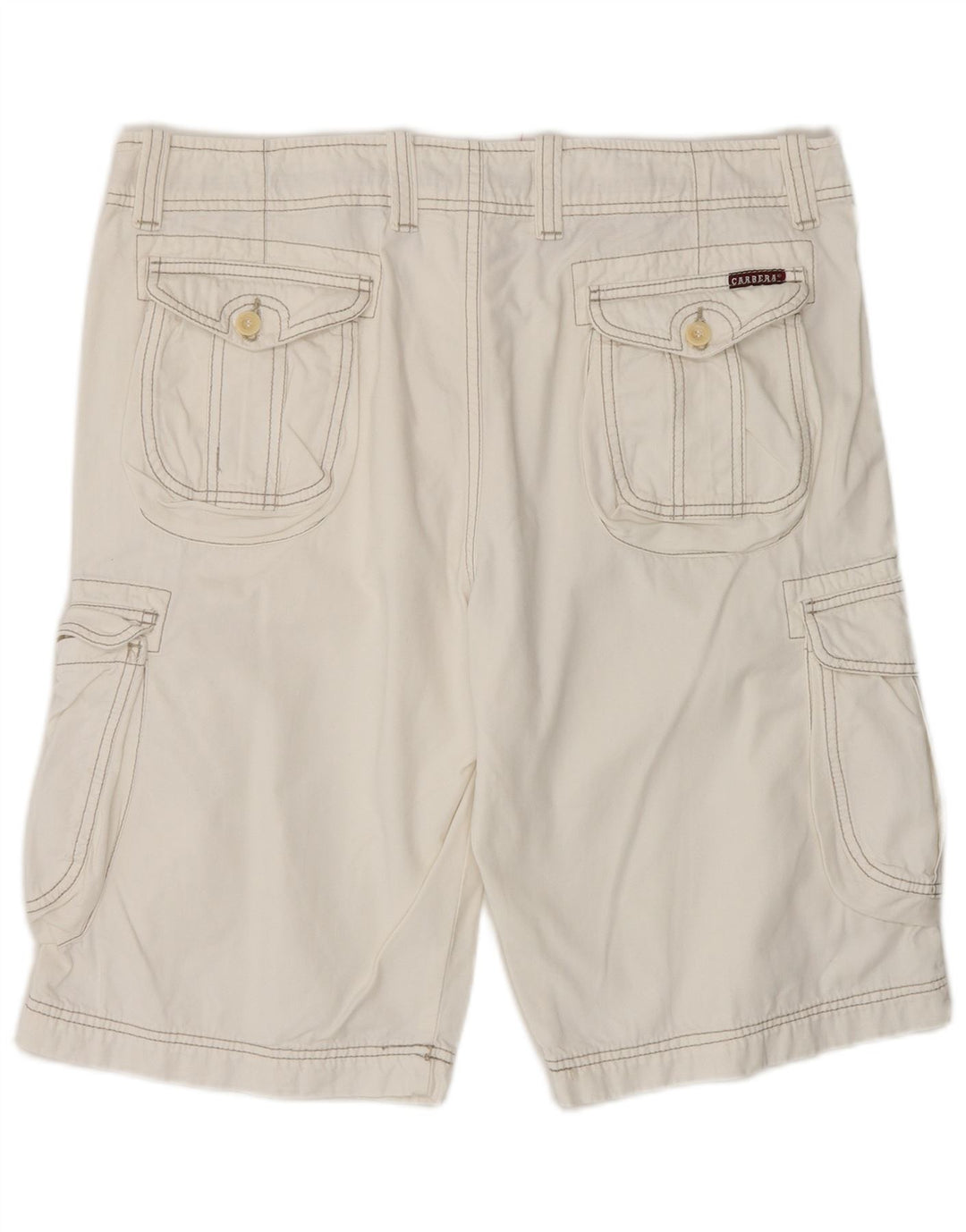 Carrera Womens Cargo Cargo Shorts IT 52 XL W34 Algodão Branco
