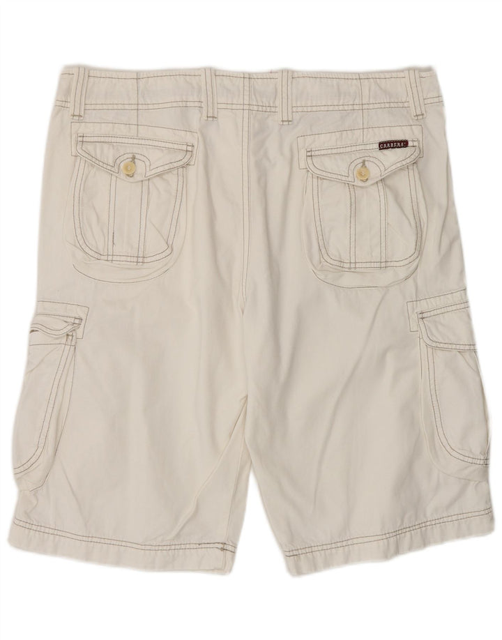 Carrera Womens Cargo Cargo Shorts IT 52 XL W34 Algodão Branco