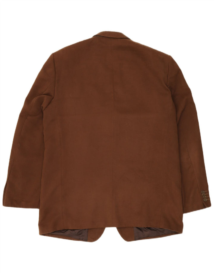 Jaqueta blazer masculina ROBBIE com 3 botões Reino Unido 42 XL marrom poliéster
