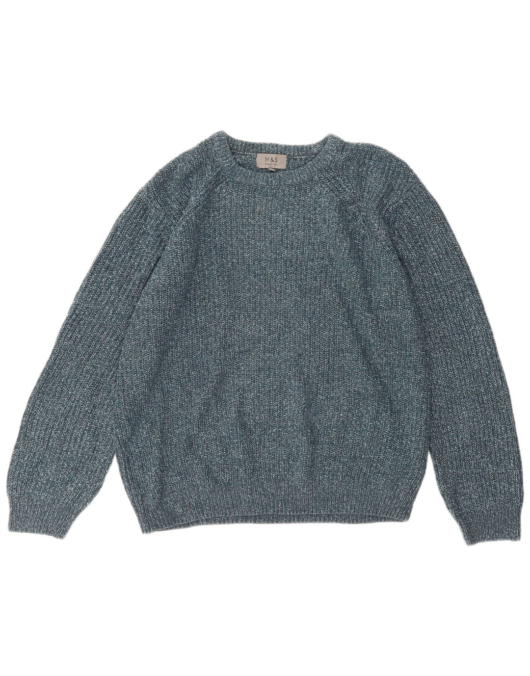 Suéter masculino Marks & Spencer com gola canoa XL azul acrílico