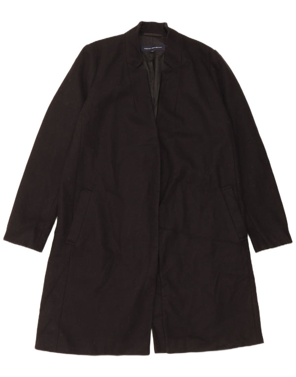 Sobretudo feminino oversized French Connection UK 12 lã preta média