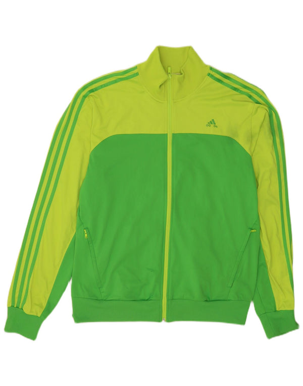 Adidas Mens Regular Fit Tracksuit Top Jacket XL Verde Colourblock Sports