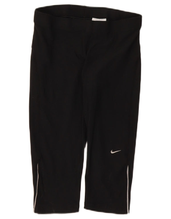 Leggings Nike Capri Femininas UK 10/12 Médio Preto Poliéster
