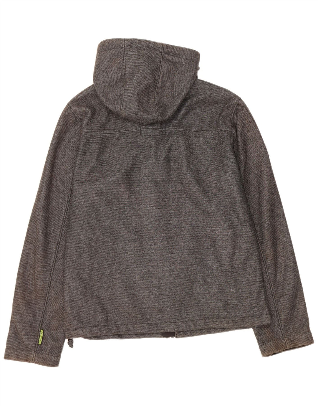 Jaqueta corta-vento masculina Superdry com capuz UK 38 poliéster cinza médio