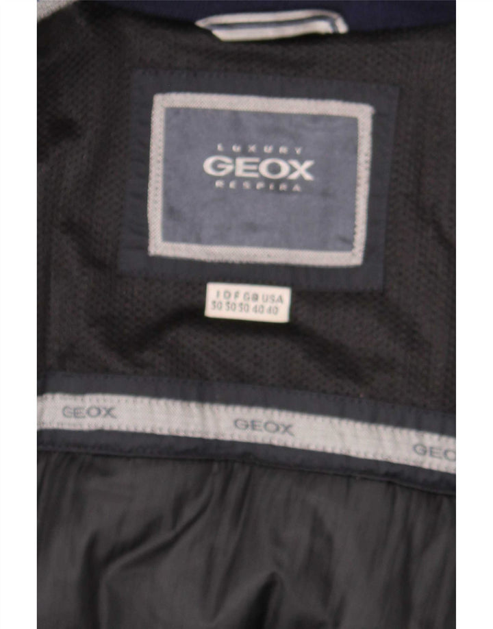 Jaqueta acolchoada Geox masculina Respira UK 40 grande preta