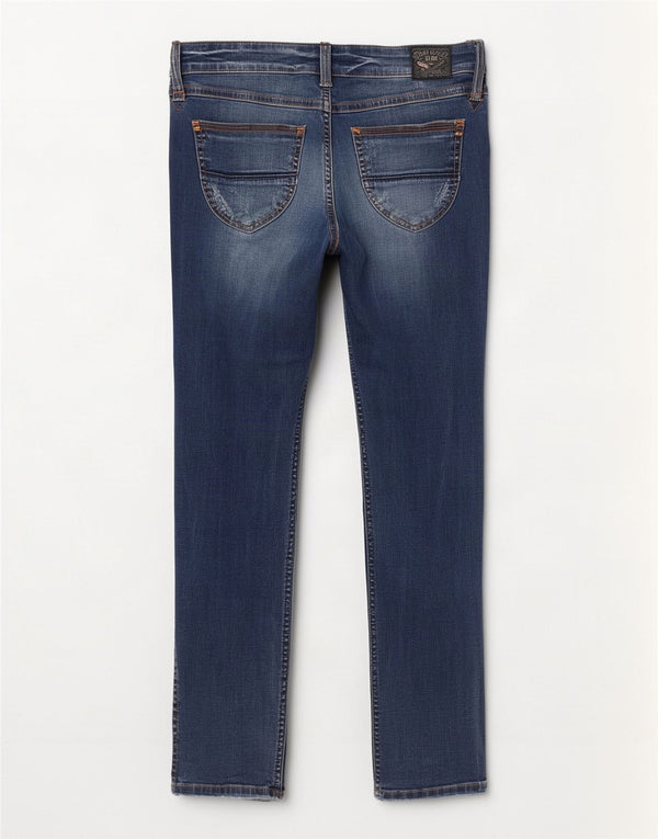 Tommy Hilfiger Womens Slim Jeans W32 L32 Navy Blue Cotton