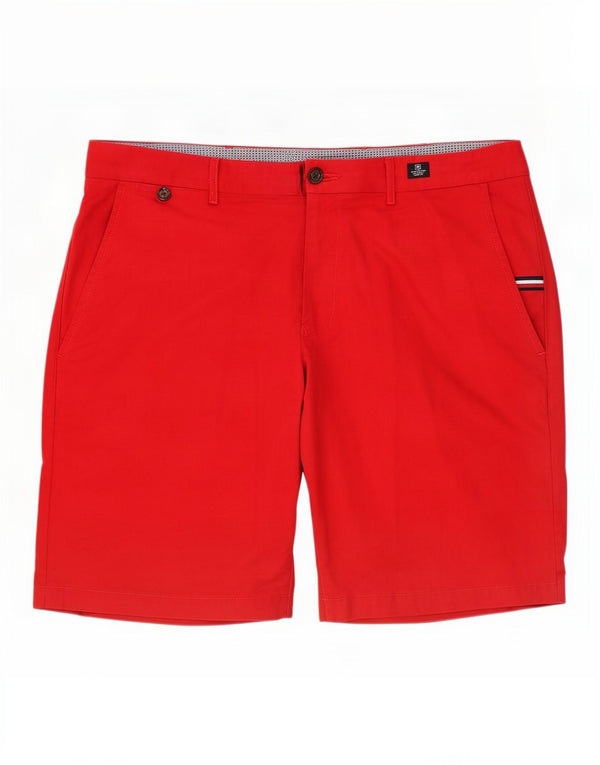 Tommy Hilfiger Mens Chino Shorts W38 XL Algodão Vermelho
