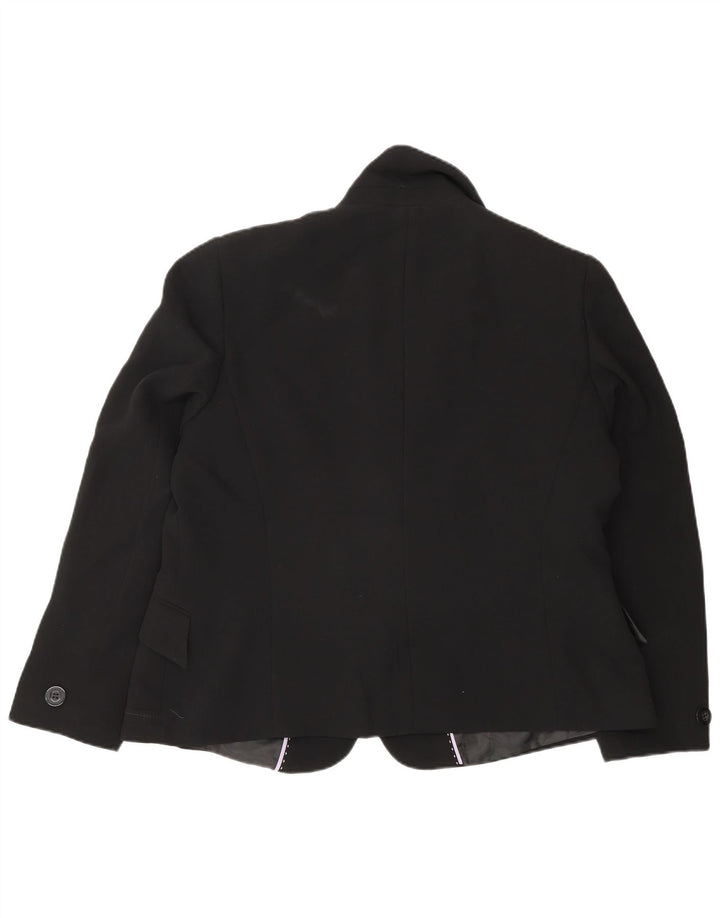 Jaqueta blazer feminina Marks & Spencer com 1 botão Reino Unido 18 XL preta