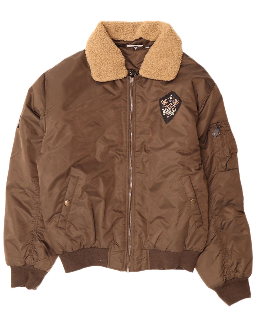 Jaqueta bomber acolchoada masculina idêntica IT 52/54 grande poliamida marrom