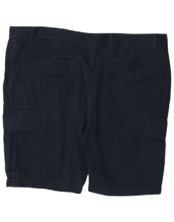 Shorts cargo masculino Marks & Spencer W42 2XL algodão azul marinho
