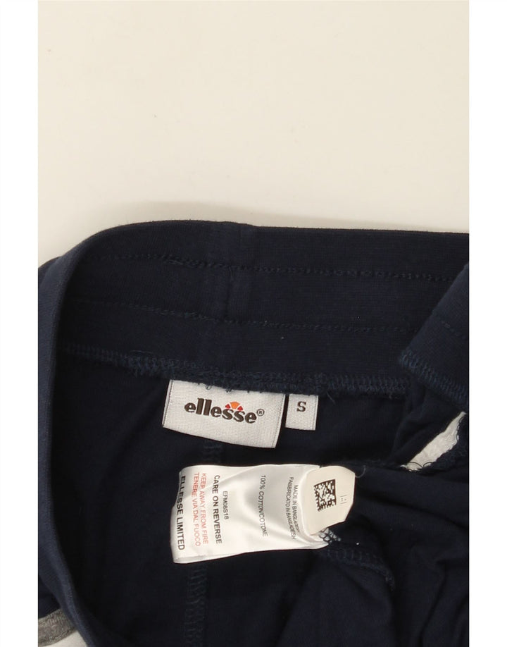 Shorts esportivos masculinos ELLESSE pequeno algodão azul marinho
