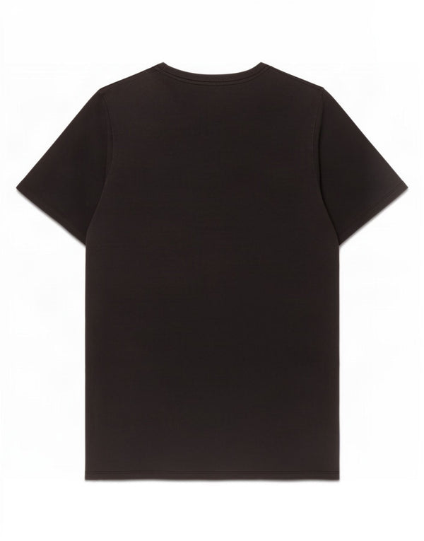 Camiseta gráfica masculina Jack & Jones Top médio algodão preto