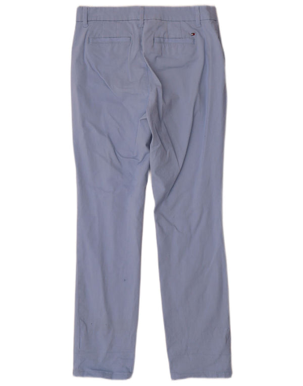 Tommy Hilfiger Calça Chino Feminina Slim EUA 4 Pequeno W28 L28 Algodão Azul