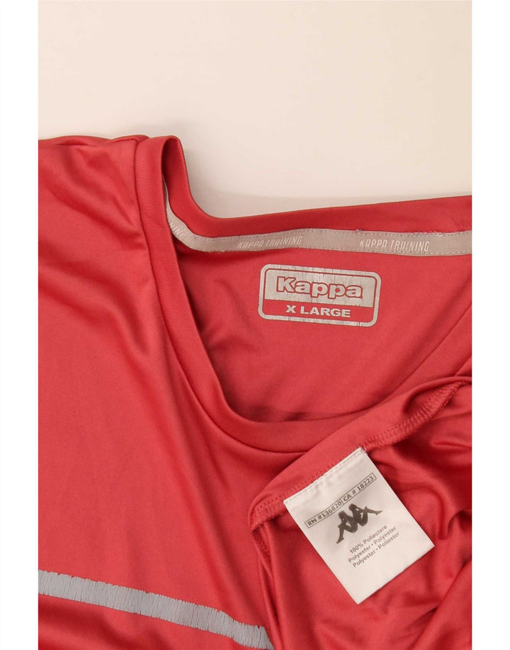 Camiseta masculina Kappa Top XL poliéster vermelho