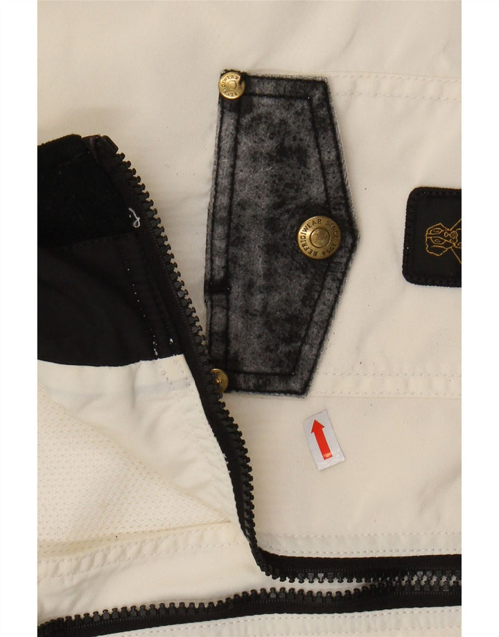 REFRIGIWEAR Jaqueta feminina Coolmax Bomber UK 14 médio branco nylon