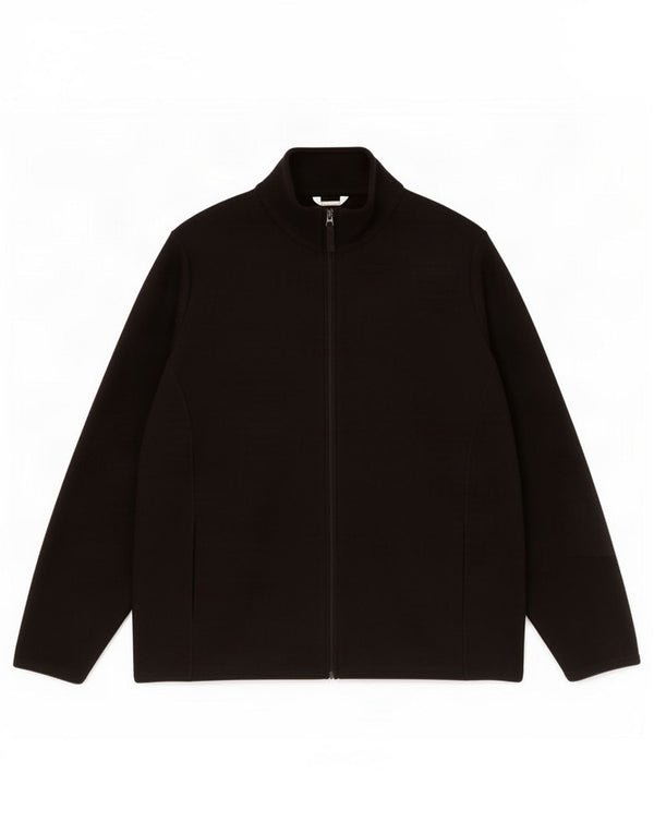 Jaqueta feminina de lã grande Marks & Spencer Reino Unido 24 4XL poliéster preto