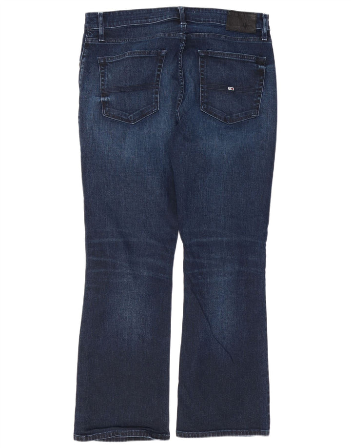 TOMMY HILFIGER Masculino Bootcut Jeans W34 L30 Azul Algodão