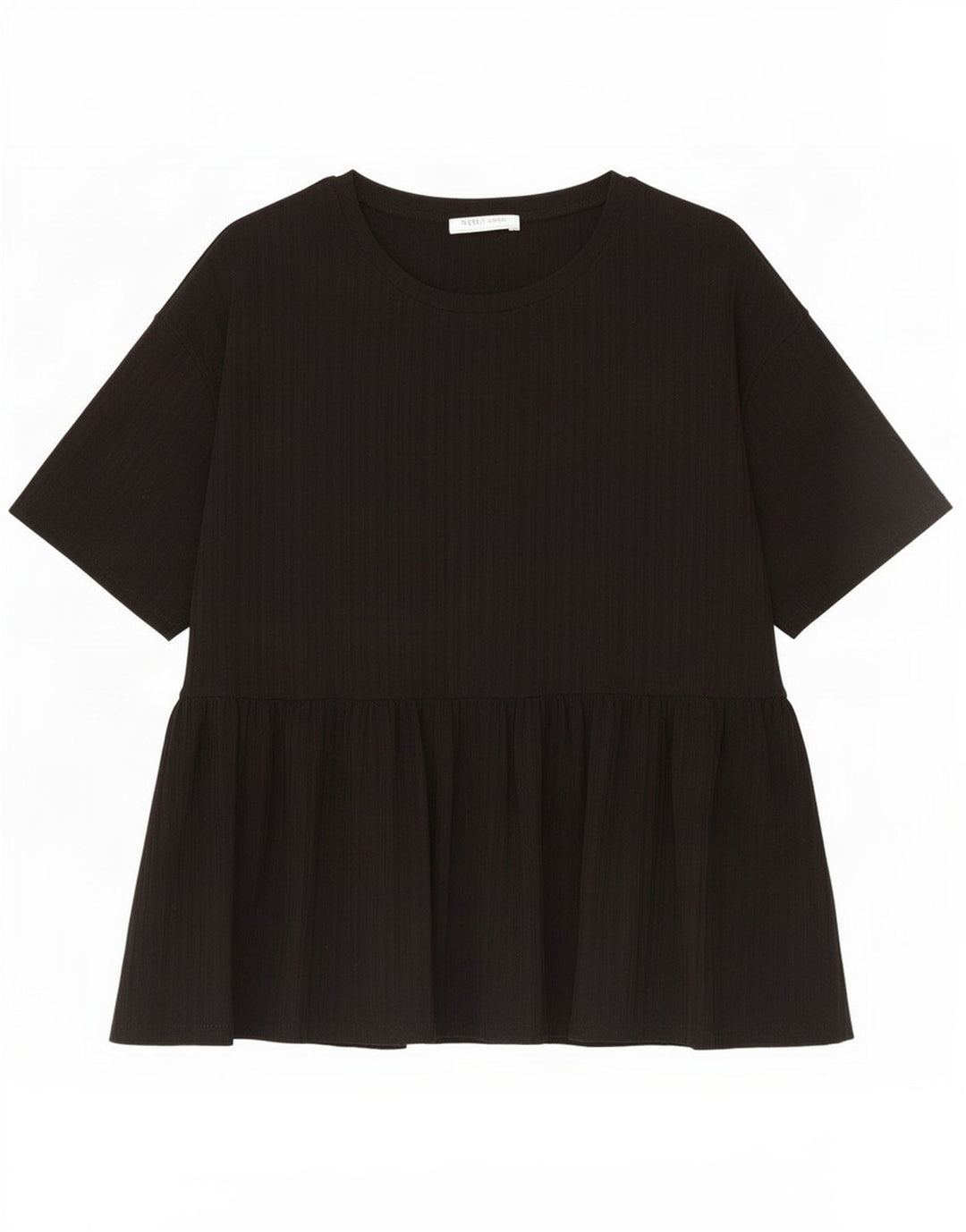 Zara Womens Trafaluc Blusa Top Reino Unido 16 Grande Preto