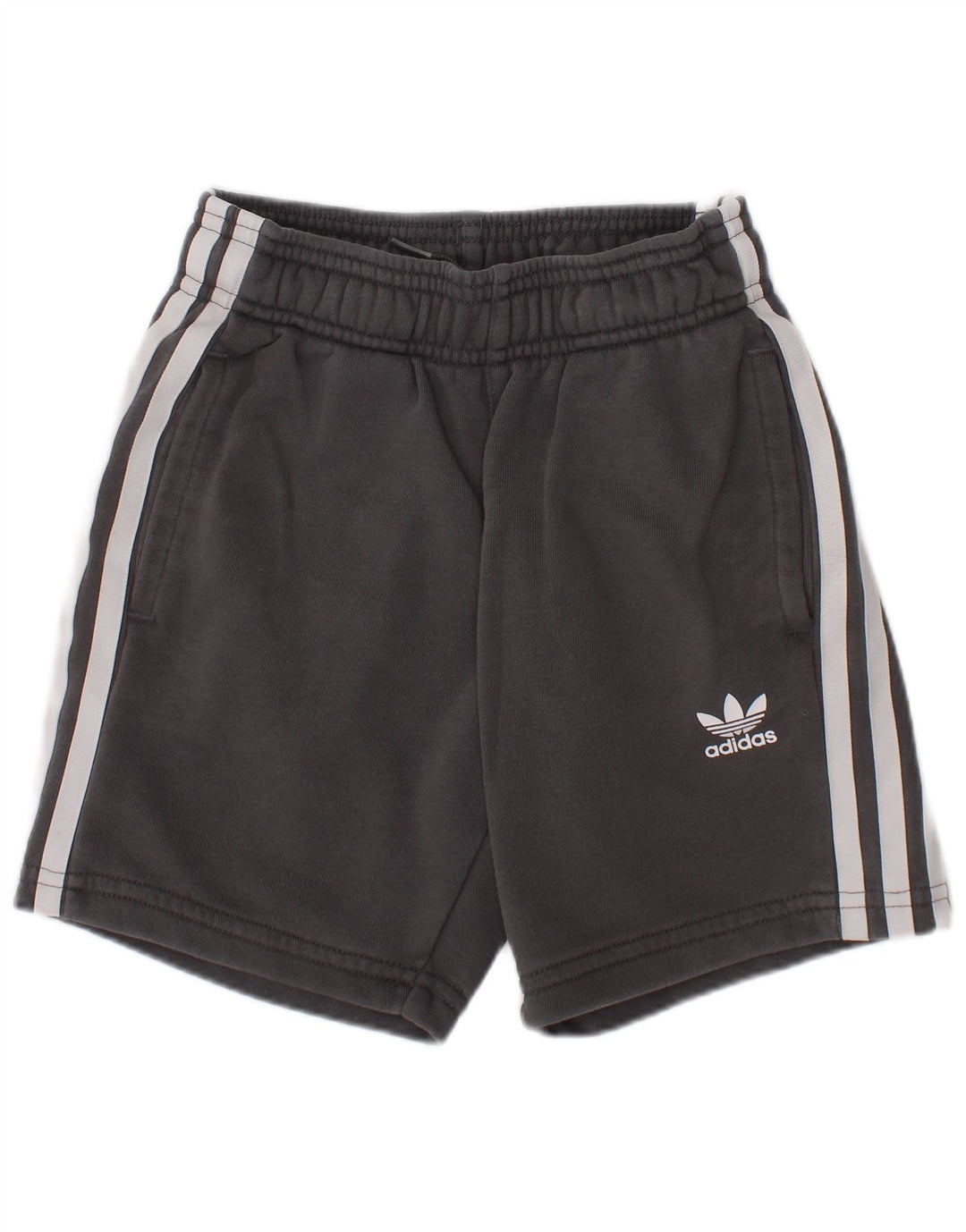 Shorts esportivos masculinos Adidas 5-6 anos cinza algodão esportivo