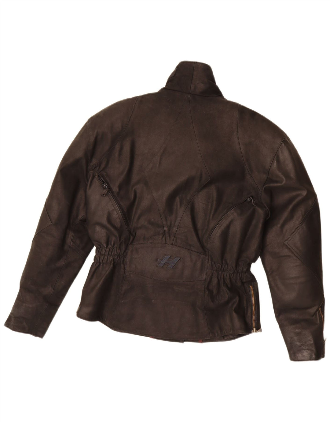 Held jaqueta feminina de couro para motociclista UK 12 couro preto médio