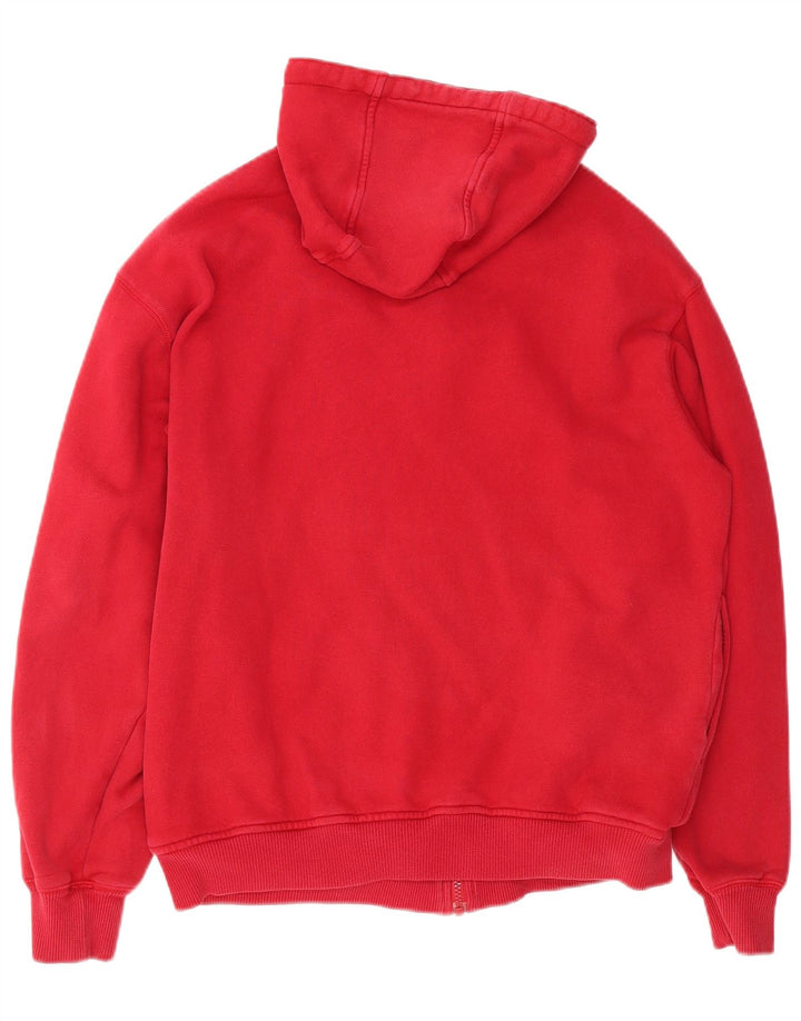 Suéter masculino FILA com capuz e zíper médio algodão vermelho