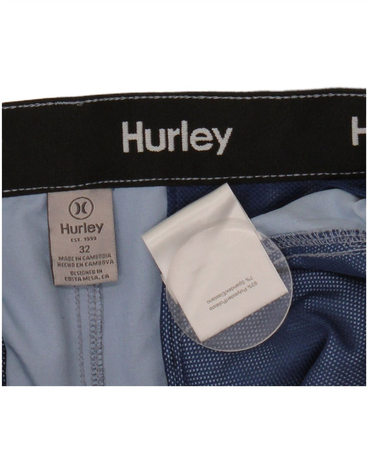 Shorts Chino Masculino Hurley W32 Poliéster Azul Médio