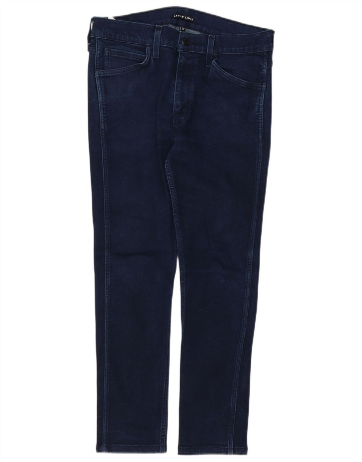 Jeans Slim Feminino Levi's W32 L26 Algodão Azul Marinho