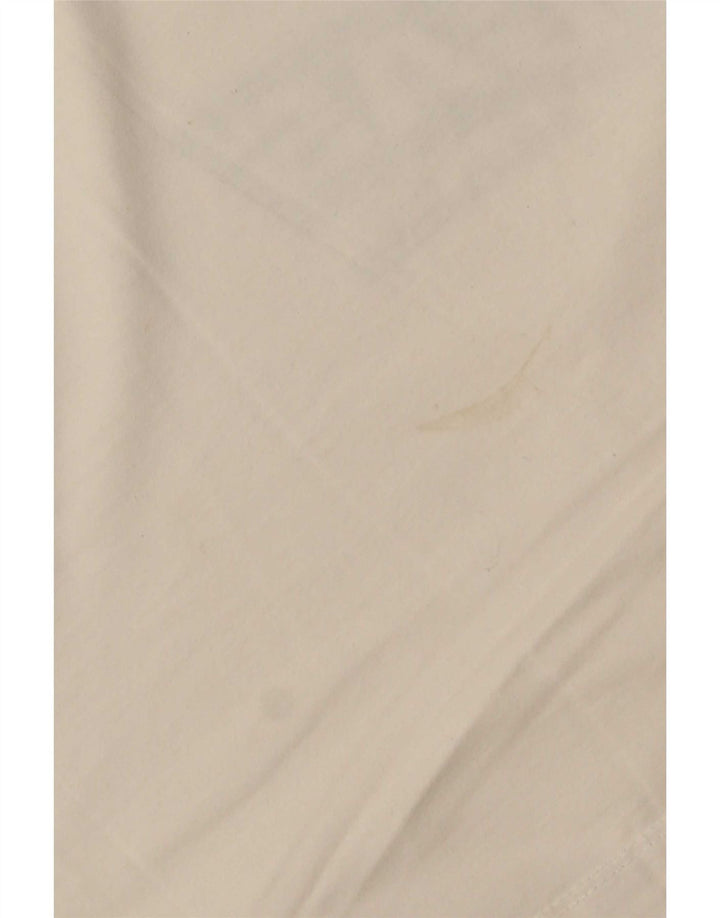 Camiseta masculina gráfica Gas Top pequeno branco