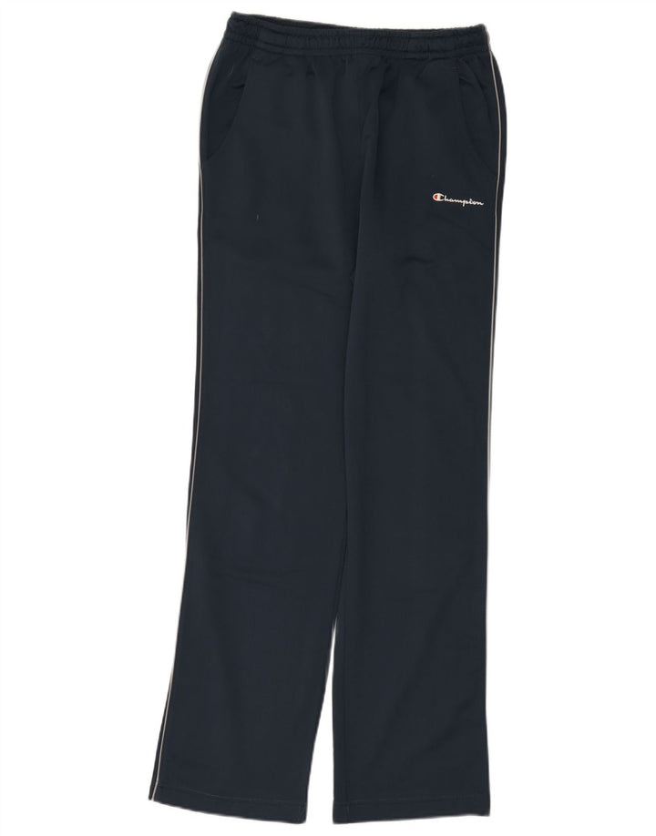 Calça de treino masculina Champion pequena azul marinho poliéster