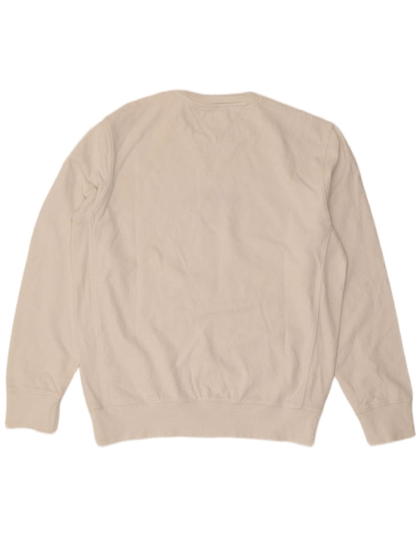 Moletom Tommy Hilfiger Masculino Graphic Regular Fit Suéter Grande Branco