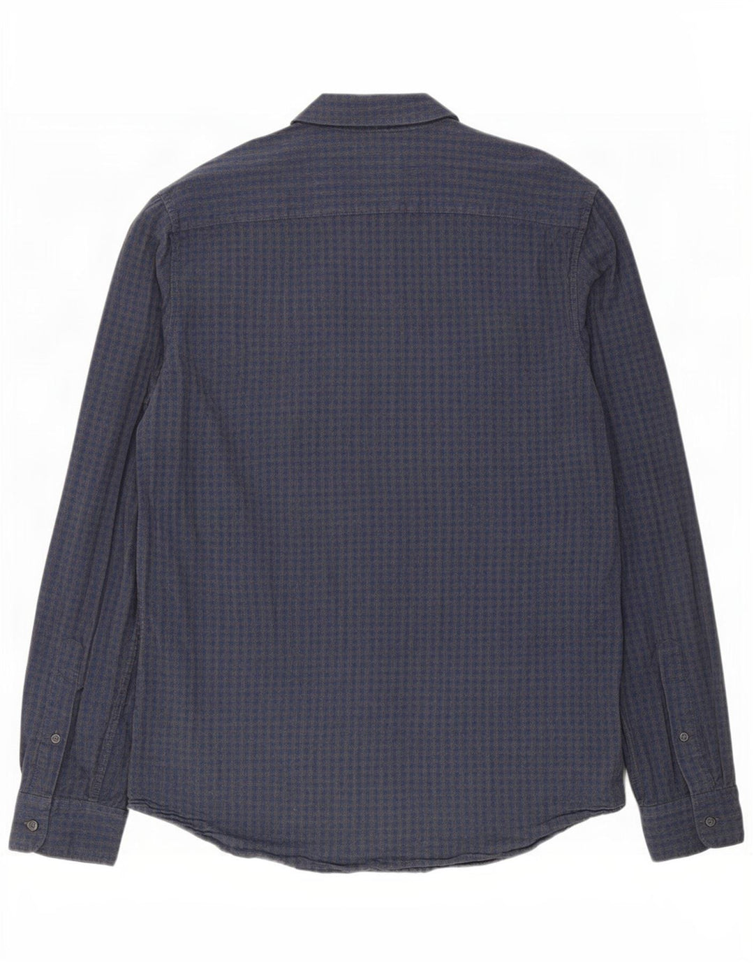 Camisa masculina slim fit Jack Wills, algodão guingão azul marinho médio