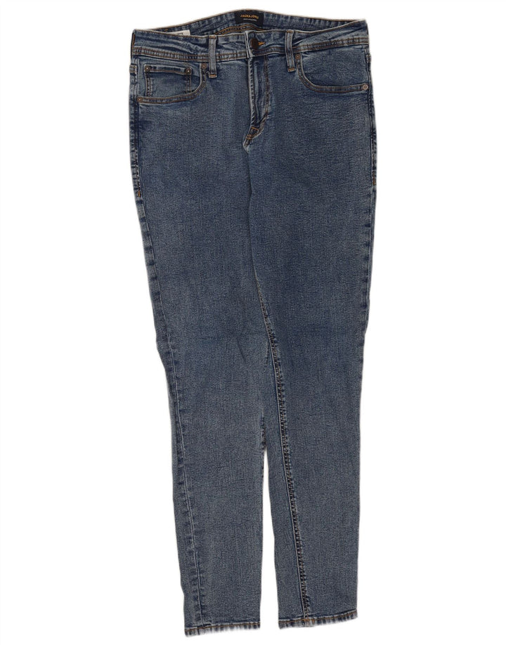 JACK & JONES Calça Jeans Masculina Slim W33 L32 Azul Algodão