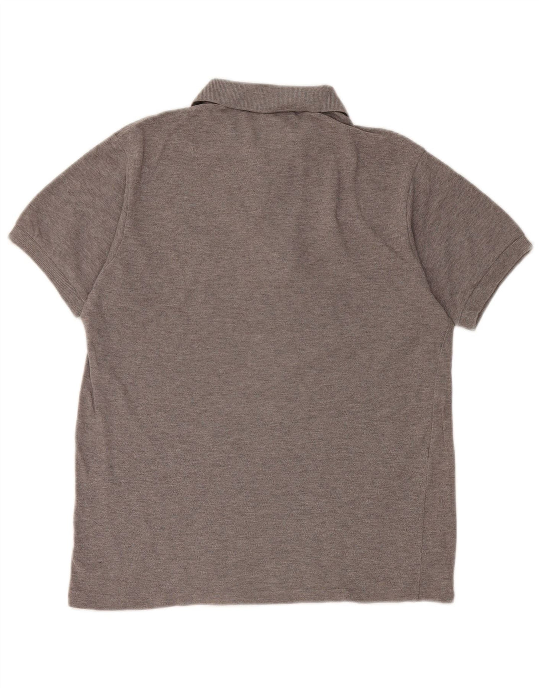 Camisa polo masculina Lacoste tamanho 3 pequeno algodão cinza