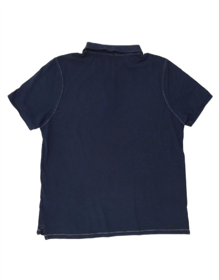 Camisa polo masculina BLAUER XL algodão azul marinho