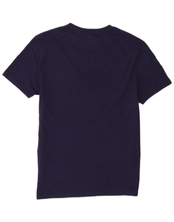 Camiseta masculina Lyle & Scott pequena algodão azul marinho
