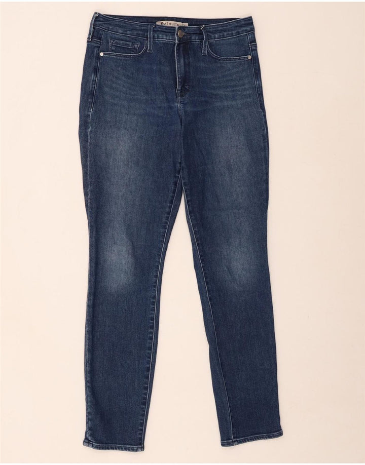 Calça jeans skinny feminina ATHLETA US 6 médio W30 L29 algodão azul