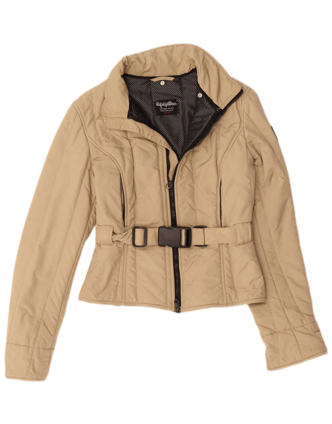 Jaqueta acolchoada feminina Refrigiwear UK 16 grande bege